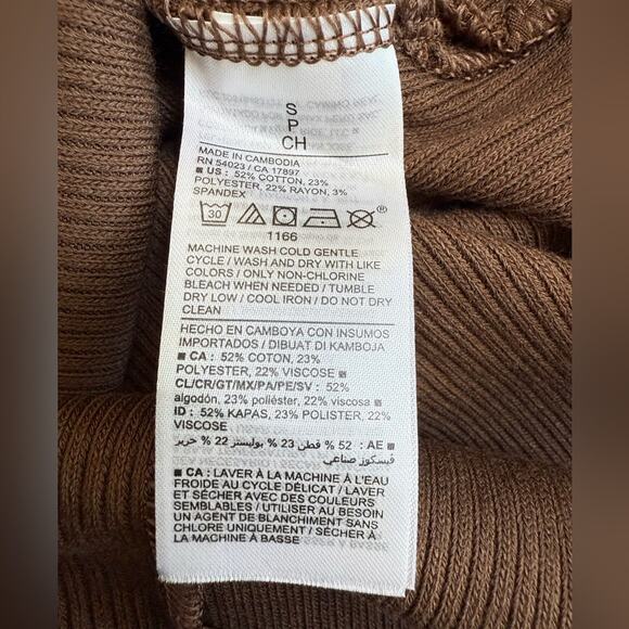 NWT Old Navy Sleeveless Fitted Square Neck Knit Midi Dress Espresso Brown Small - Picture 8 of 11